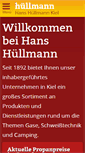 Mobile Screenshot of huellmann-kiel.de