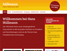 Tablet Screenshot of huellmann-kiel.de